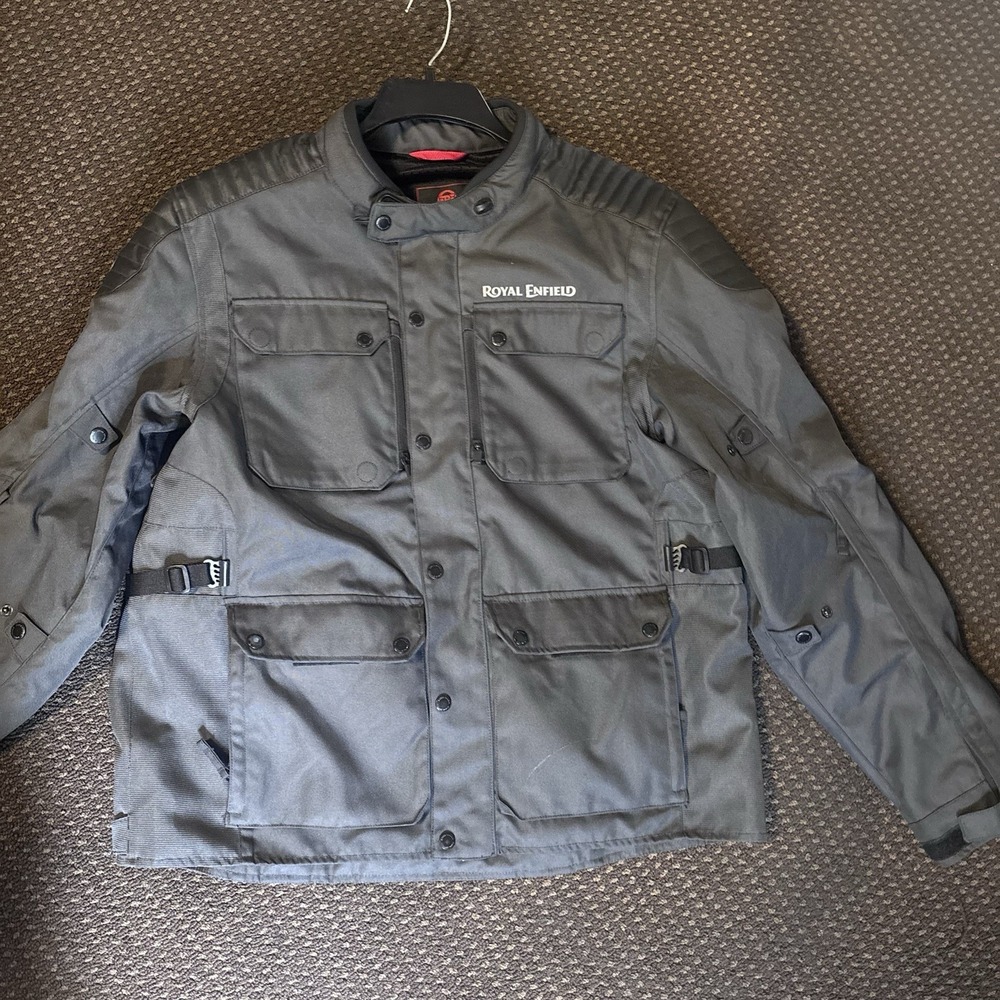 Royal Enfield Nirvik Adventure Touring Motorcycle Jacket D3O Armored Black 2XL